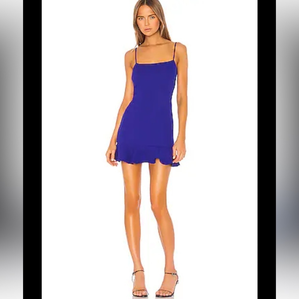 NWT Lovers + Friends Teddy Mini Blue Dress